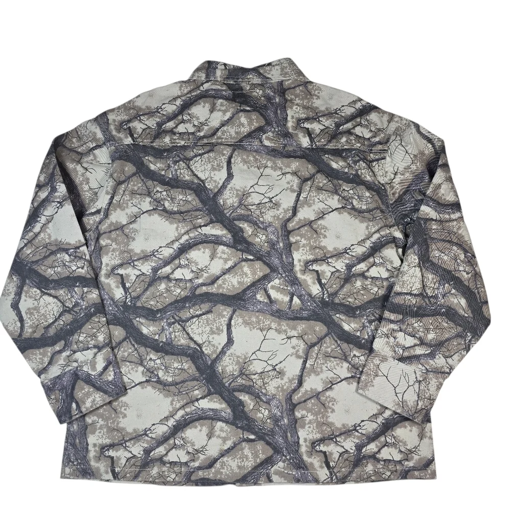 NWT NOMAD Craft+Flow‎ Men's Tree Camo Hunting Canvas Shirt Jacket Shacket Size M
